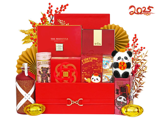 CNY Gift Hamper - Lucky Panda's New Year Wine and Food Gift Hamper FH249S - CH20113A1 Photo