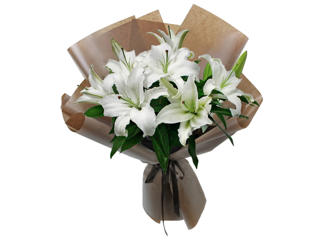 Florist Flower Bouquet - France style lily florist bouquet RD28 - L3135238b Photo