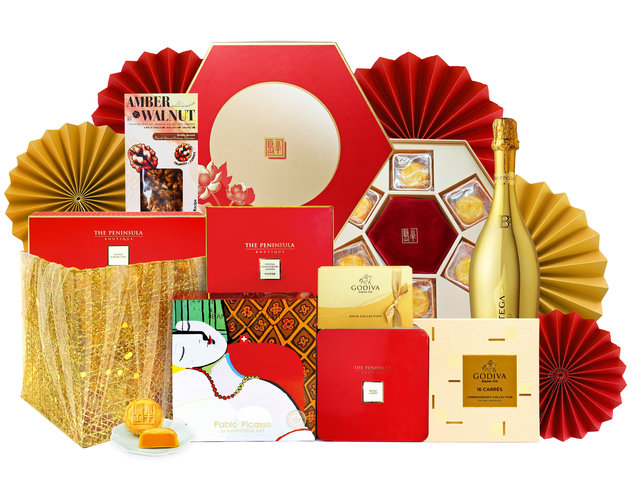 Mid-Autumn Gift Hamper - Mid Autumn Peninsula Moon Cake With Deluxe Food Gift Hamper FH211 - M20718A1 Photo