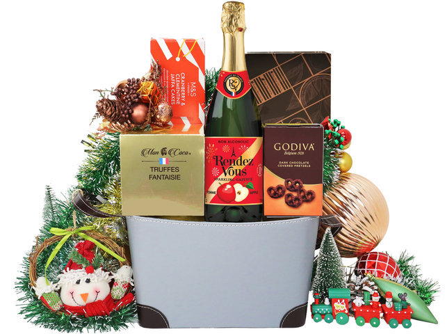 Wine n Food Hamper - Christmas Fancy Gift Hamper XV10 - XH1116A4 Photo