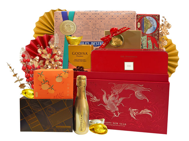 新年果篮Hamper - 农历新年中国礼物篮 1223B4 - CHC1223B4 Photo